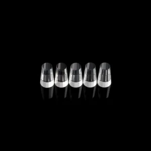Natural high quality white crystal cylindrical cut