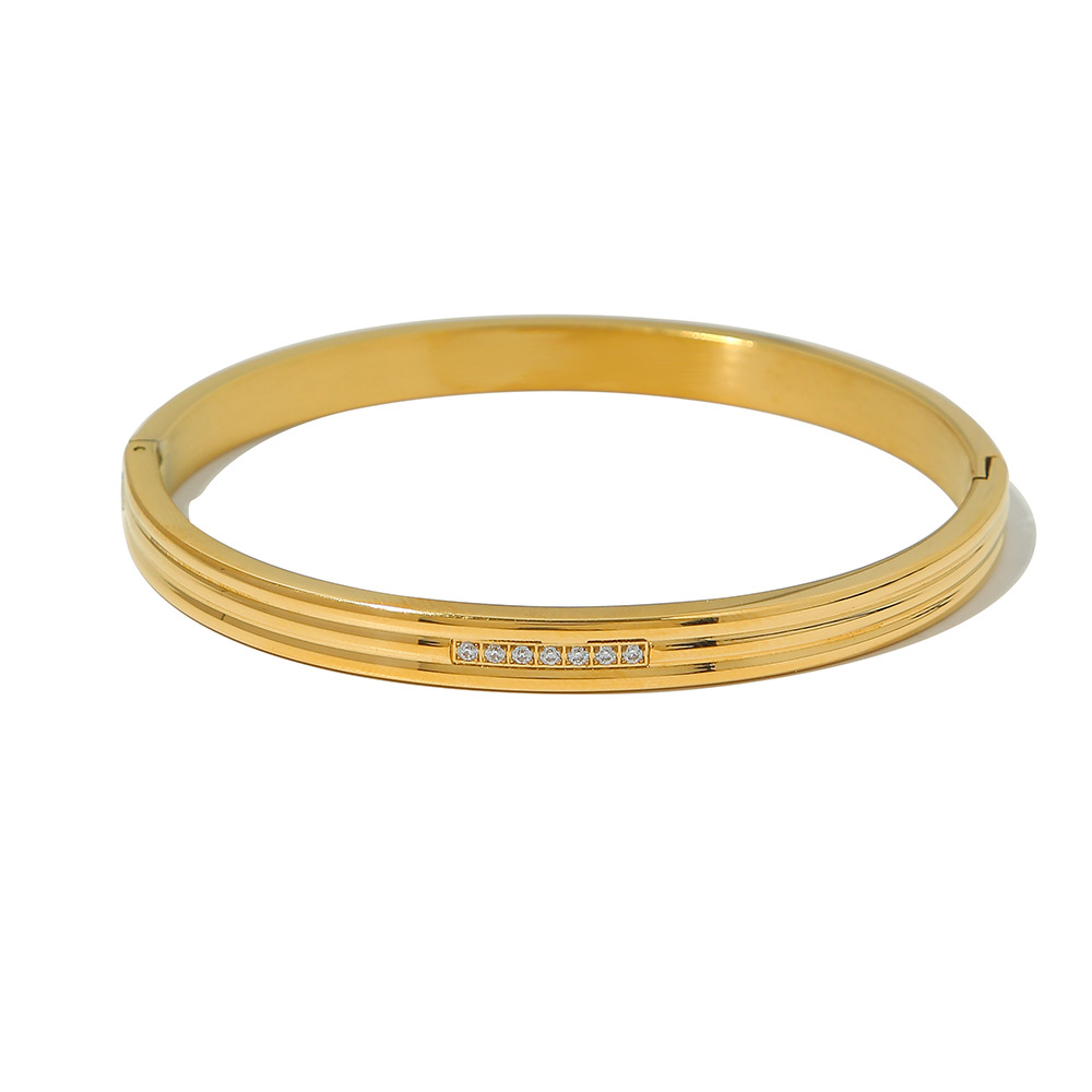 Titanium Steel Live Mouth 18K Gold Bracelet - Image 7