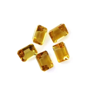 Natural Citrine Octagonal shape Cut Cushion Gemstone