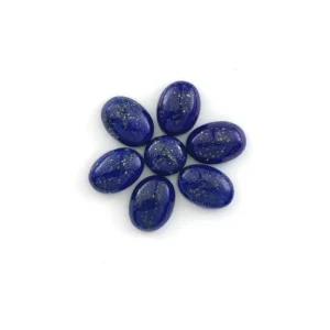 Natural Lapis Lazuli Egg-Shaped Oval Blue Gemstones