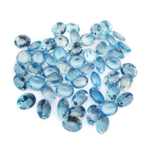 Natural Sky Blue Topaz Necklace Jewelry For Women