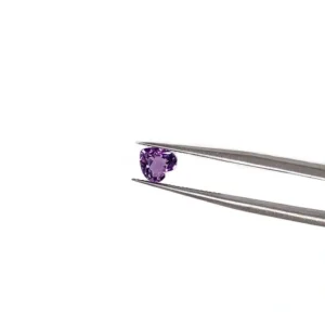 Natural Amethyst Heart Facete Loose Amethyst Cushion cut