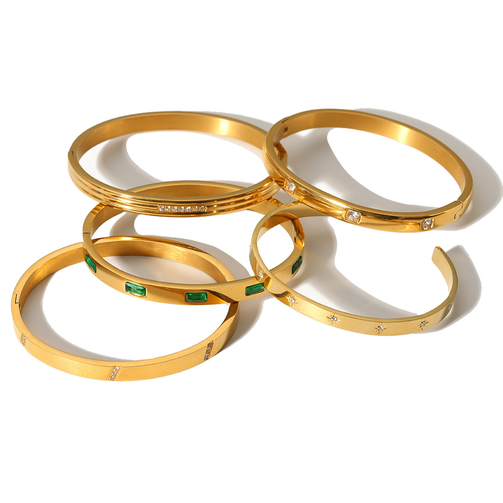 Titanium Steel Live Mouth 18K Gold Bracelet - Image 4