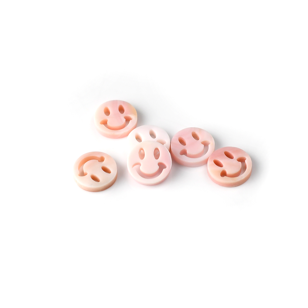 Pink Shell Jewelry smiling face Shape Custom Size - Image 3