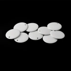 Natural White Agate Round Flat Back Cut Gemstone