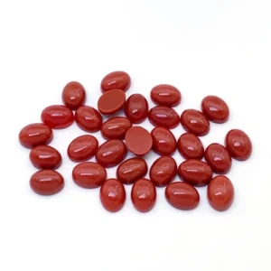 South Red Agate Egg-Shaped Oval Natural Gemstones