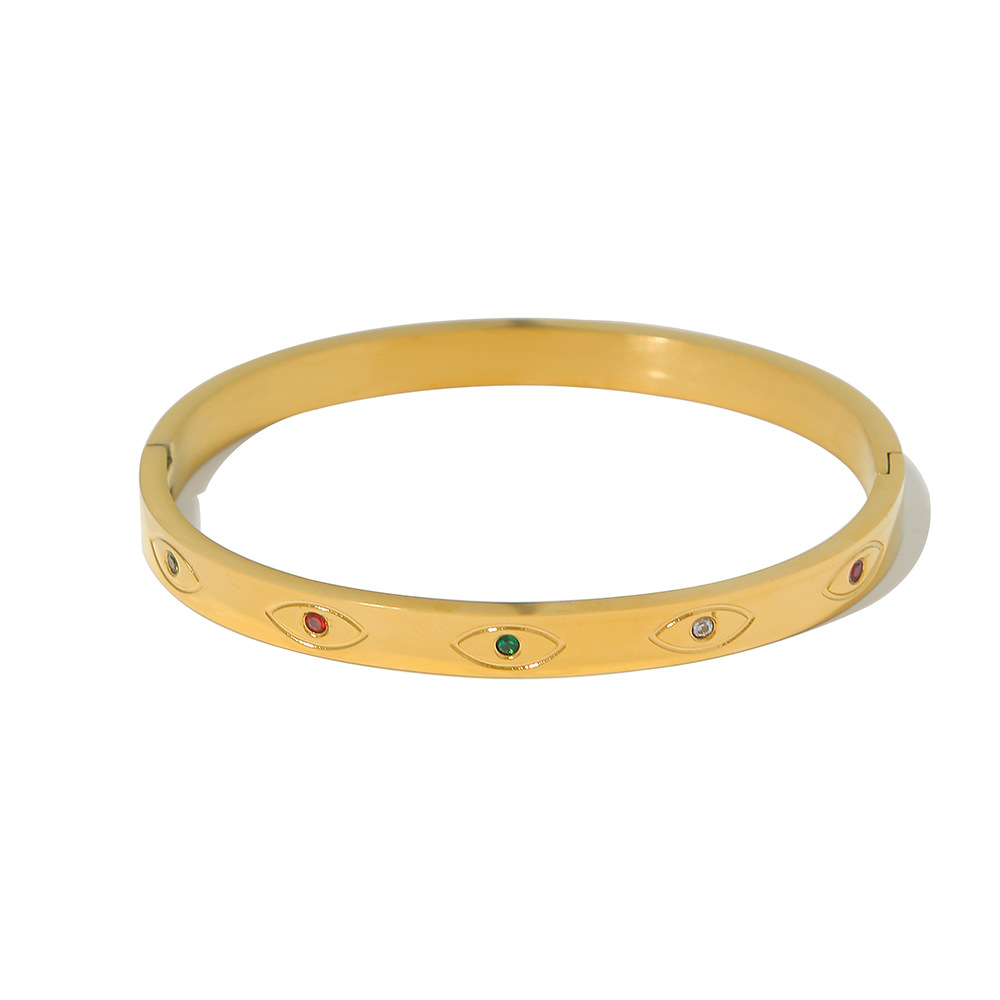 Titanium Steel Live Mouth 18K Gold Bracelet - Image 5