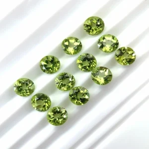 Natural Peridot Round Cut Gemstone Loose Stones