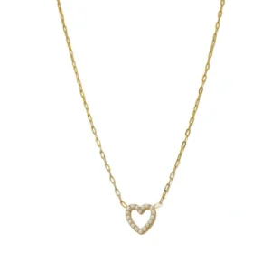 Pearl Love Pendant Necklace Titanium Steel Clavicle Chain