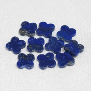Natural Lapis Lazuli Four Leaf Clover Loose Gemstones