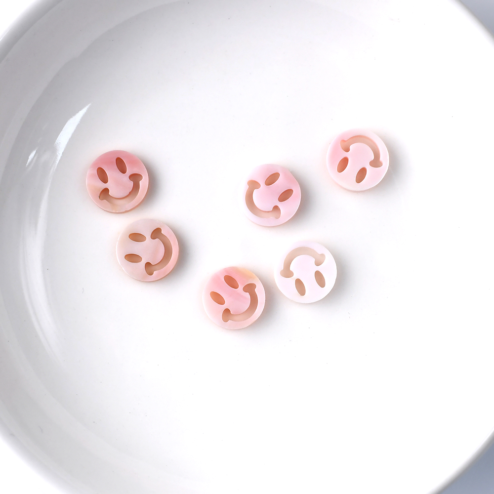 Pink Shell Jewelry smiling face Shape Custom Size - Image 6