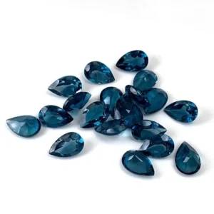 Pear Cut Natural London Blue Topaz Wholesale Gemstones