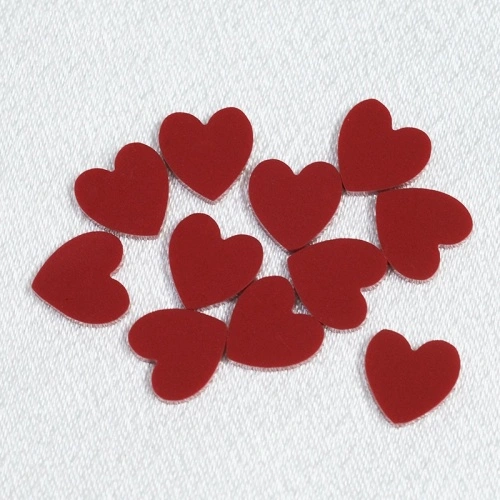 Heart-Shaped Flat Back Cut Synthetic Red Turquoise