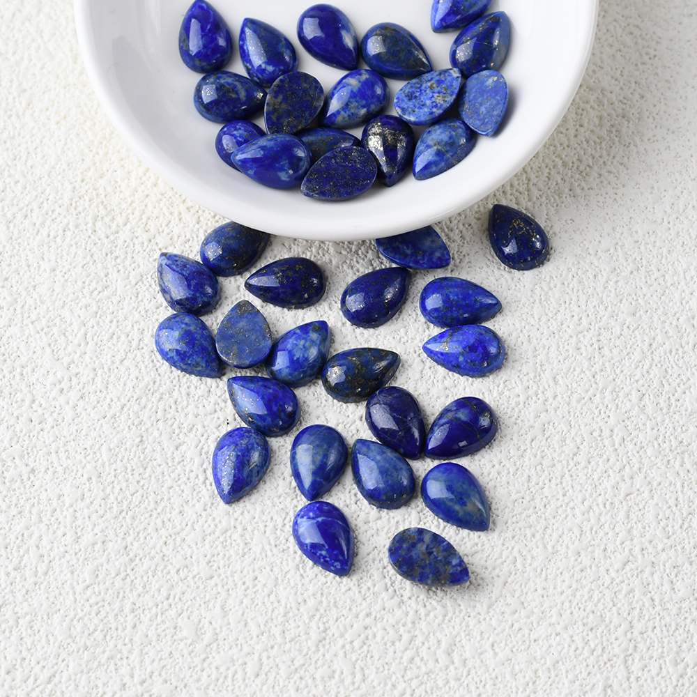 Lapis Lazuli Drop Shape Cabochons For Jewelry Making - Image 6
