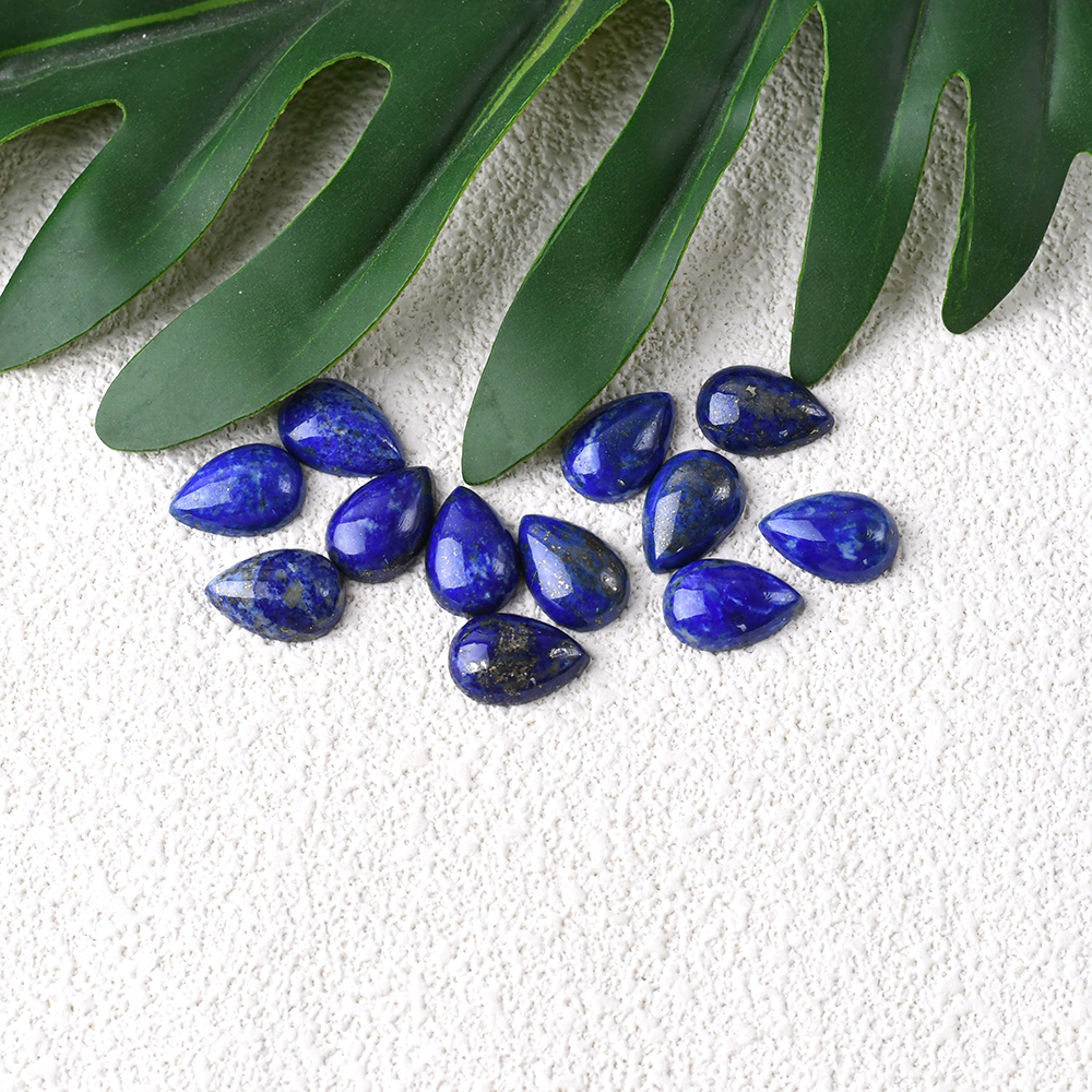 Lapis Lazuli Drop Shape Cabochons For Jewelry Making - Image 2