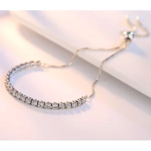 S925 silver bracelet light luxury versatile Zircon Jewelry