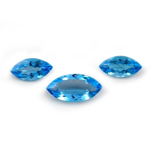 Marquise Shape wholesale Jewelry Making Swiss Blue Topaz