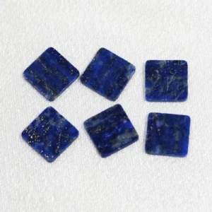 Natural Lapis Lazuli Square Semi Finished Loose Gems