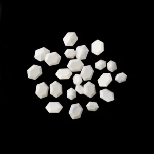 Wholesale Nature Long hexagon Cut White Agate