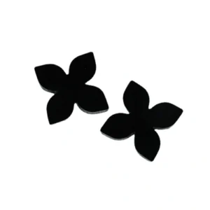 Natural Black Agate Four-leaf Clover DIY Accessories